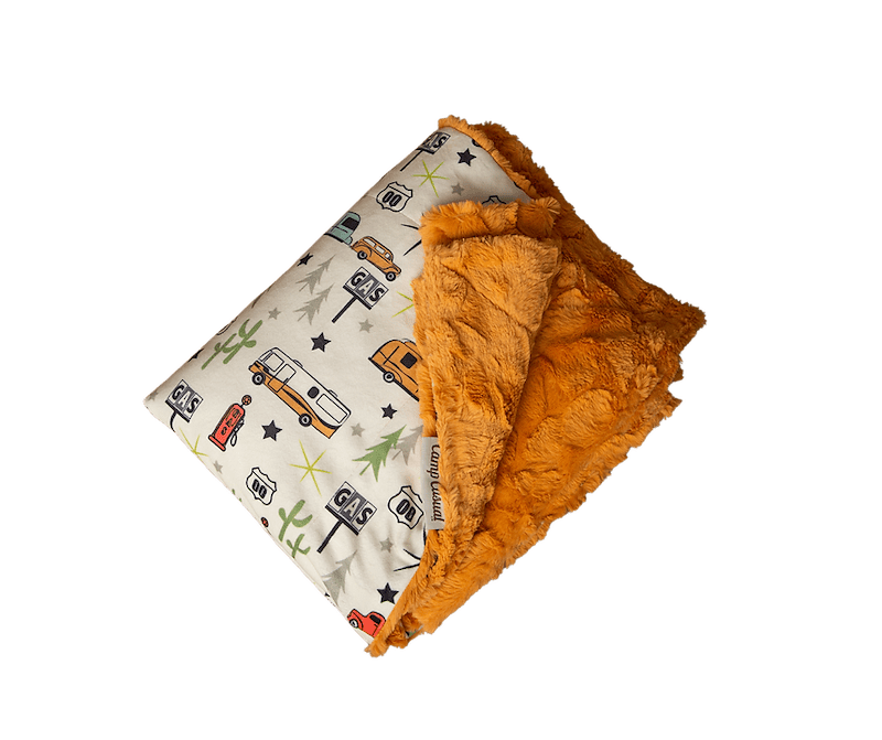 Camp Casual CC - 005RT Picnic Throw Blanket 50" x 60" - Road Trip - Young Farts RV Parts