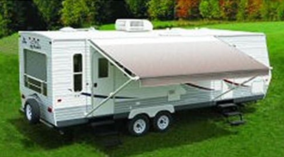 Carefree EA156B00 15 Fiesta Awning Camel Fade w/ White Weather - Guard - Young Farts RV Parts