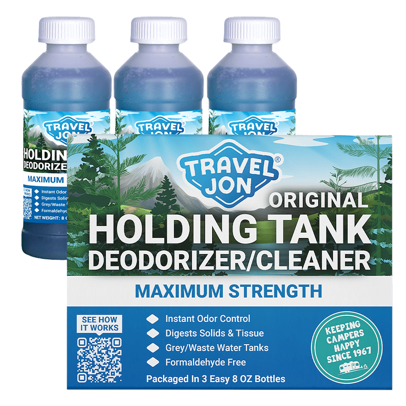 Century Chemical 19963 - CL Travel Jon® Waste Holding Tank Treatment - (3) 8 Ounce Bottles - Young Farts RV Parts
