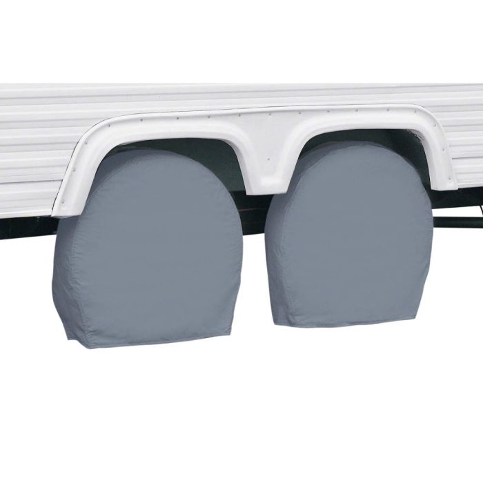 Classic Accessories 80 - 083 - 151001 - 00 Wheel Cover 26.75" - 29" Pair - Gray - Young Farts RV Parts