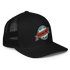 Young Farts Looks Better Dirty Trucker Hat in Black – right-front view