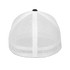Young Farts Looks Better Dirty Trucker Hat in Black & White – back view