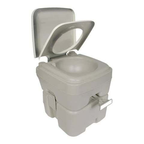 Complete RV Pro Portable Toilet, Hand Pump Flush, 20 L (5.3 Gal), Grey - N35Z515 - Young Farts RV Parts