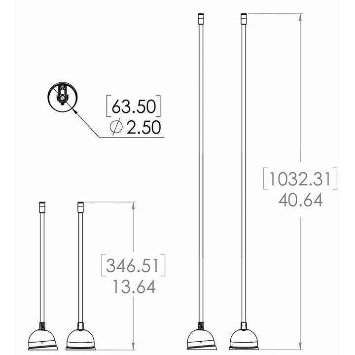 Contour Anchor Light - 12" - White - Young Farts RV Parts