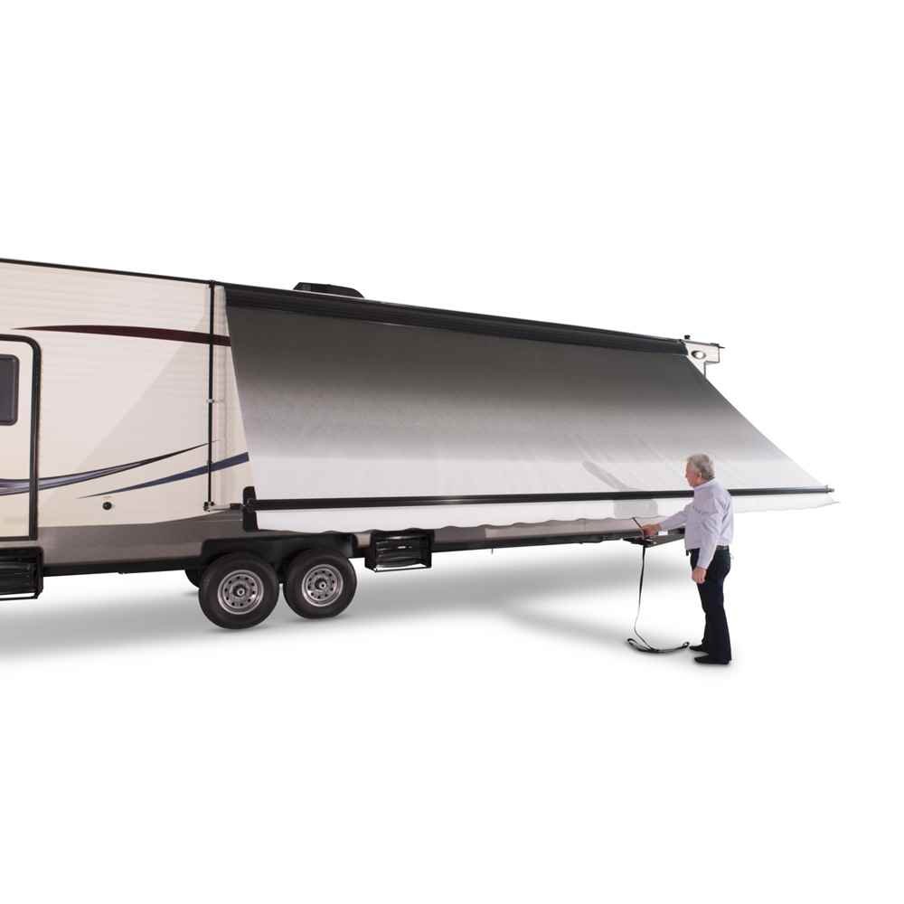 Destination Solera Awning 16 ft. Blue Fade Black Wrap - Young Farts RV Parts