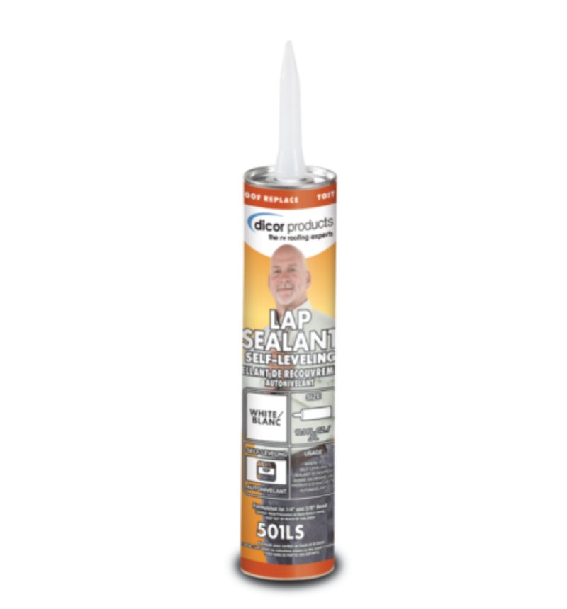 Dicor Corp. 501LST - 1 Self - Leveling Lap Sealant - Tan (Case Of 12 Tubes) - Young Farts RV Parts