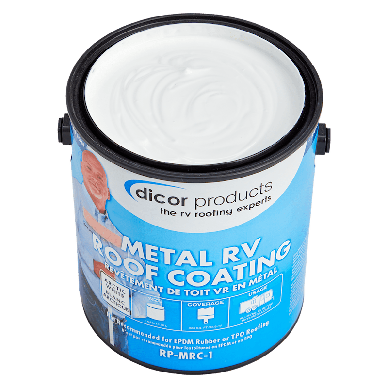 Dicor Corp. RP - MRC - 1 Metal Roof Coating, White - 1 Gallon - Young Farts RV Parts