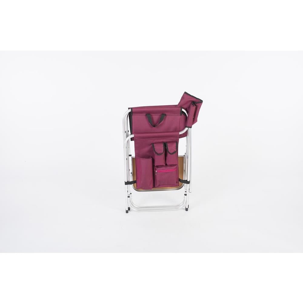 Directors Chair Burgundy w/Tray/Bag - Young Farts RV Parts