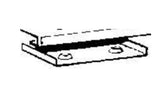 Dometic 2007649011 Refrigerator Door Latch Plate