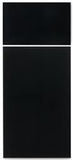 Dometic 3106863.313G Refrigerator Door Panel Set (DM2872 & DM2882) - Black Stainless Steel