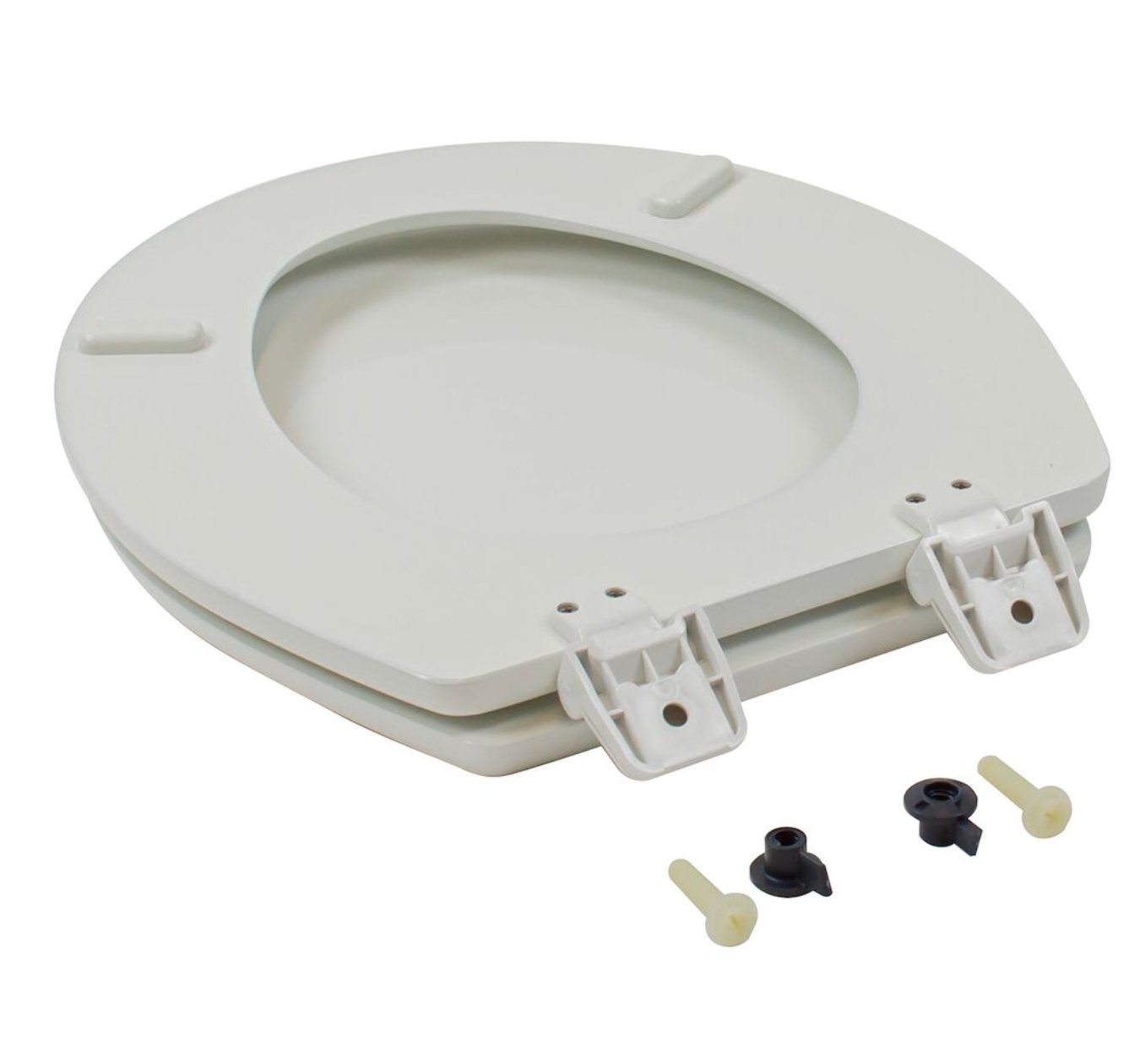 Dometic 385343829 Toilet Seat with Cover, Elongated, Closed Front - White - Young Farts RV Parts