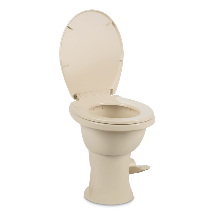 Dometic 410 Series Toilet Standard Profile Bone Porcelain with Pedal Flush Control 9610008260 - Young Farts RV Parts