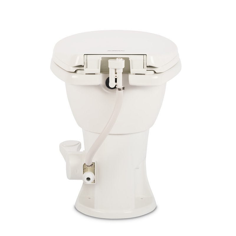 Dometic 410 Series Toilet Standard Profile White Porcelain with Pedal Flush Control 9610008259 - Young Farts RV Parts