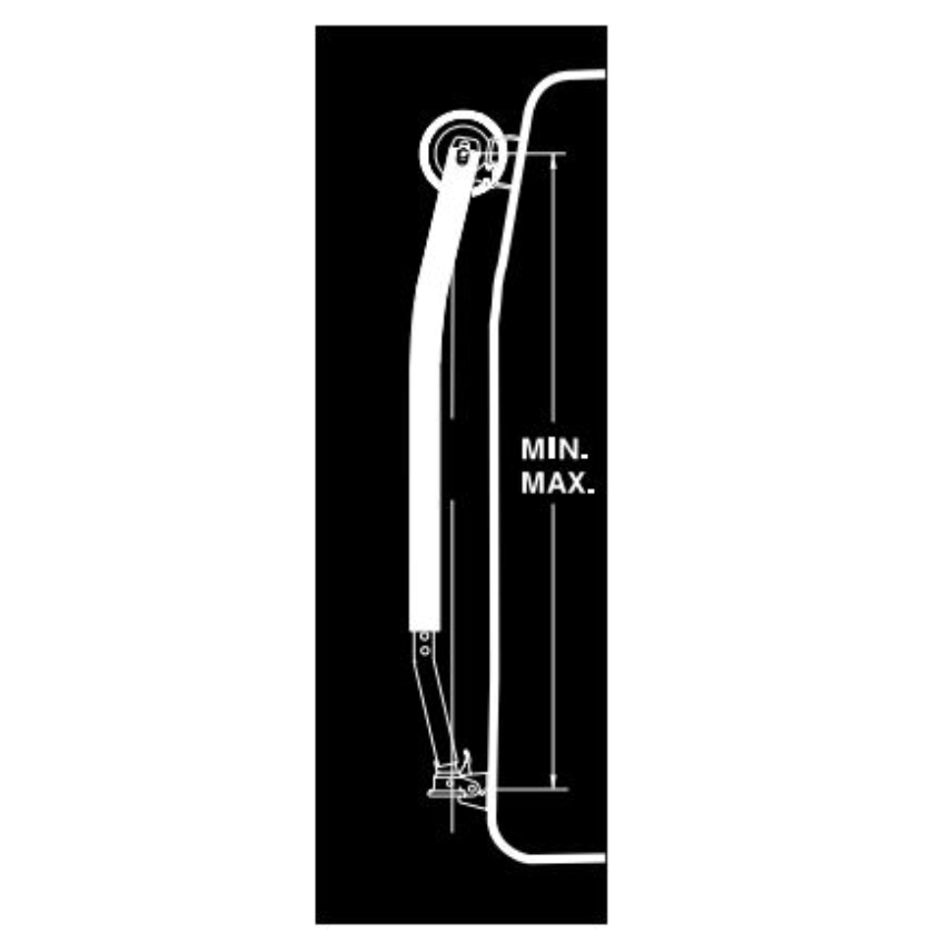 dometic 838100D022 std curved arms - sliver *SPECIAL ORDER* - Young Farts RV Parts