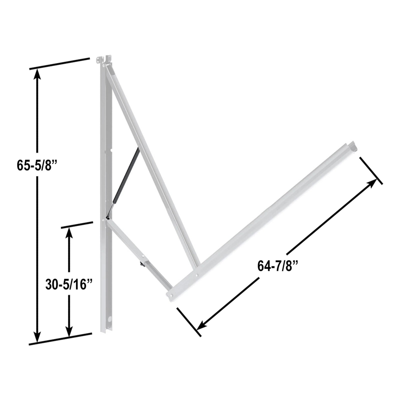 Dometic 8952002.400BL 9100 Power Awning Arm Full Set, White - Young Farts RV Parts
