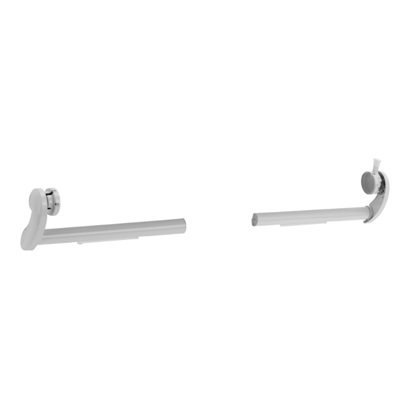 Dometic 9800018.401B Slide Topper Tall 45 Degree Brackets - Polar White - Young Farts RV Parts