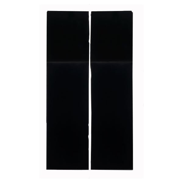 Dometic Decorative Door Panel Set (RM/RME1350) - Black Acrylic - Young Farts RV Parts