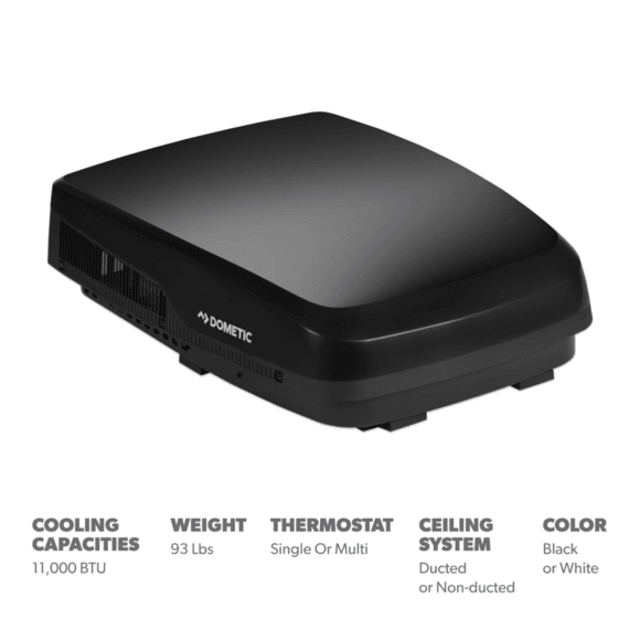 Dometic FJX5457MBKCS FreshJet 5 Air Conditioner 13.5K BTU - Black - Young Farts RV Parts