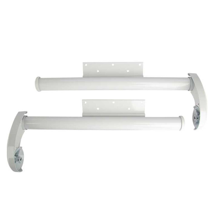 Dometic Slide Topper Awning Brackets, Tall, 45 Degree, Polar White - 9800018.401B - Young Farts RV Parts