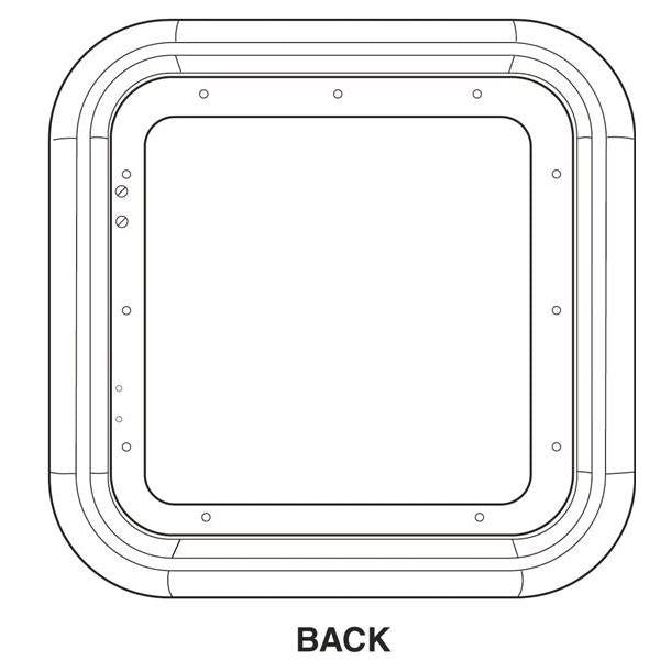 DOOR TRIM RING FOR 2GWHD - WHITE - Young Farts RV Parts