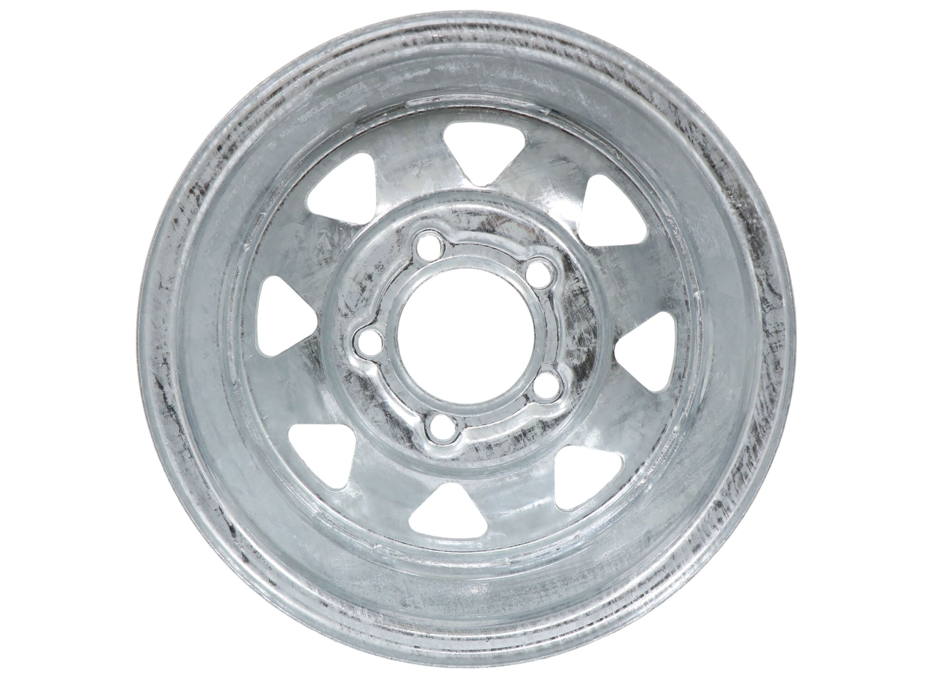 Americana Tire And Wheel 20234 13X4.5 Trailer Wheel Spoke Galvanized - 5 x 4.50 Inch Bolt Pattern - Young Farts RV Parts