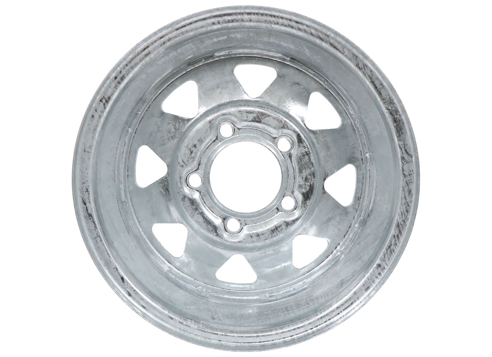 Americana Tire And Wheel 20234 13X4.5 Trailer Wheel Spoke Galvanized - 5 x 4.50 Inch Bolt Pattern - Young Farts RV Parts