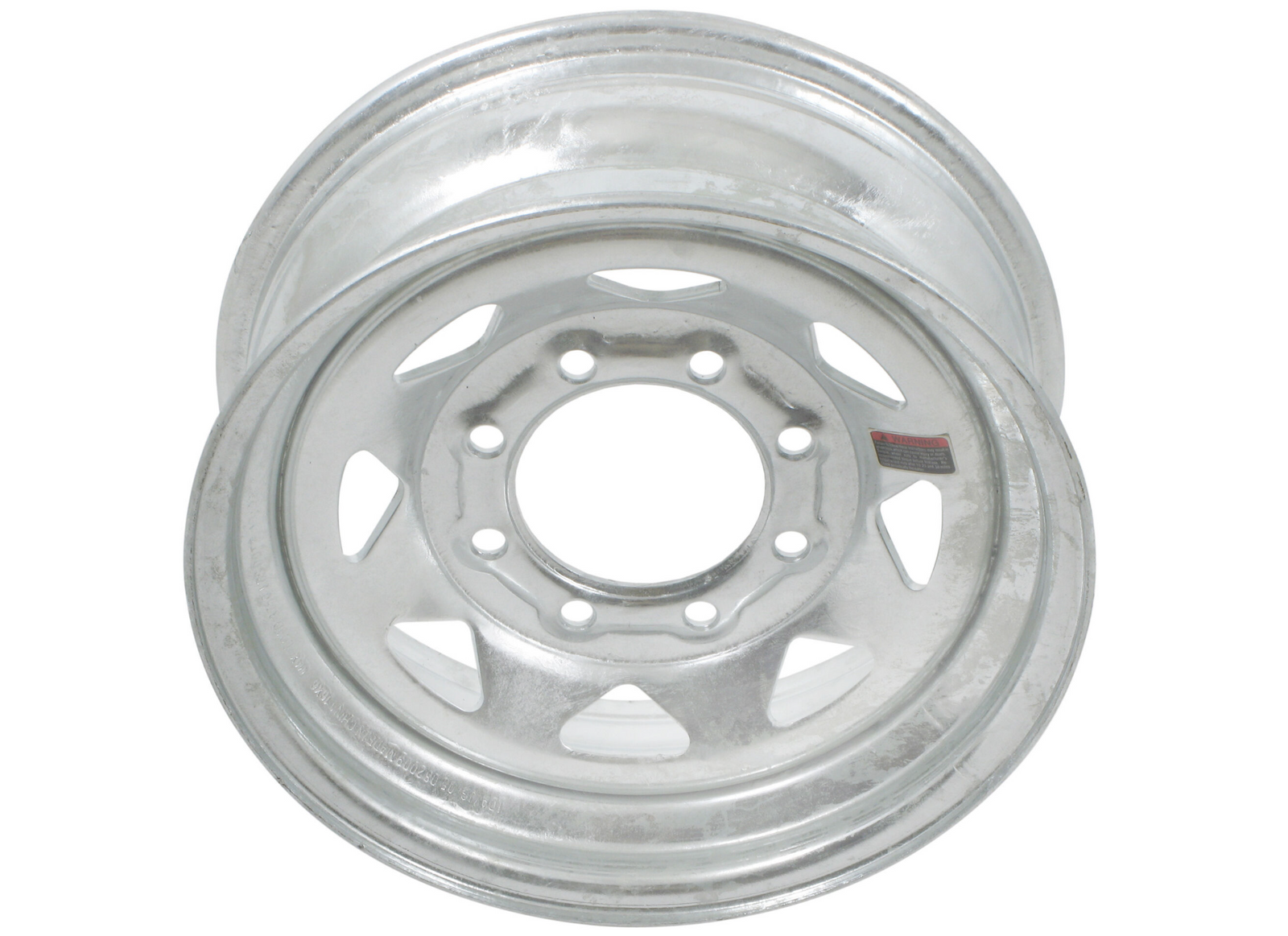16X6 Trailer Wheel Spoke Galvanized - 8 x 6.50 Inch Bolt Pattern - Young Farts RV Parts