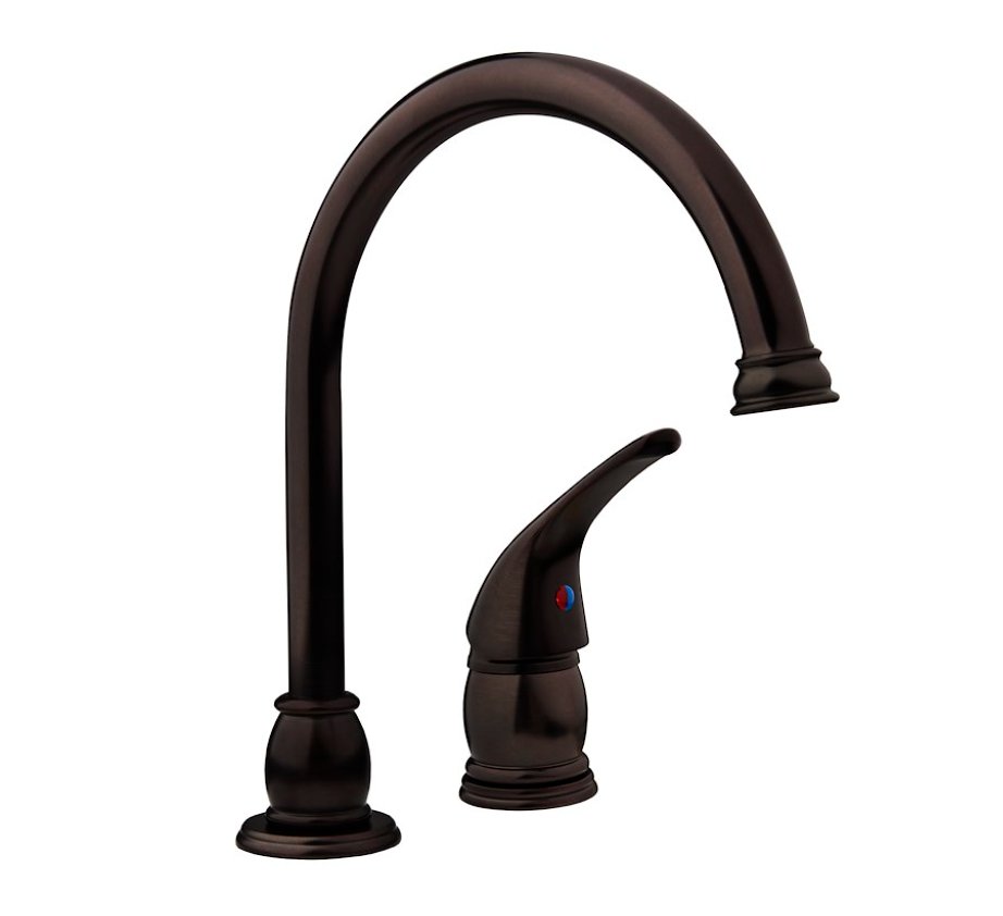 Dura Faucet DF - NMK301 - VB Goose Neck Kitchen Faucet, Venetian Bronze - Young Farts RV Parts