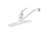 Dura Faucet DF-NMK600-WT Lever Kitchen Faucet, White