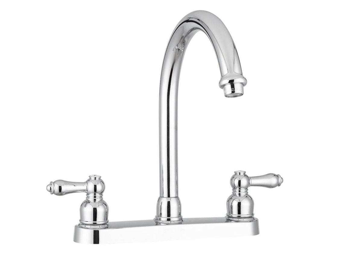 Dura Faucet DF - PK340L - CP Hi - Rise Kitchen Faucet, Chrome Polished - Young Farts RV Parts