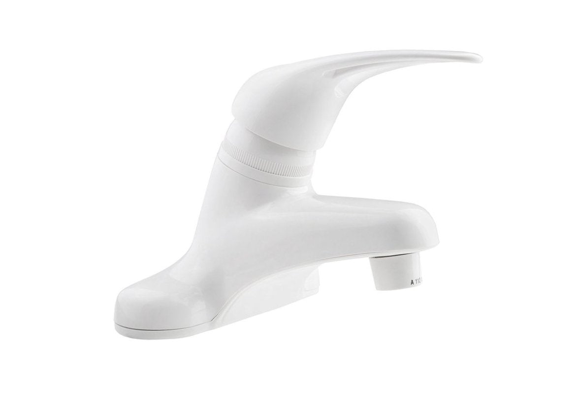 Dura Faucet DF - PL100 - WT Lever Lavatory Faucet, White - Young Farts RV Parts