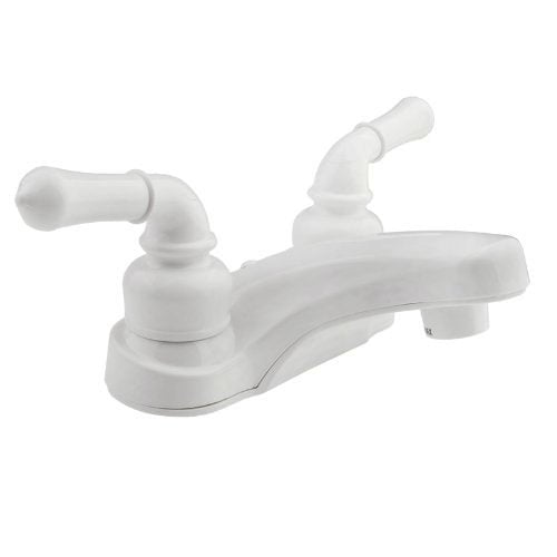 Dura Faucet DF - PL700C - WT - Dura Classical RV Lavatory Faucet - White - Young Farts RV Parts