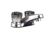 Dura Faucet DF-PL700S-SN Lavatory Faucet, Satin Nickel W/ Smoke Knobs