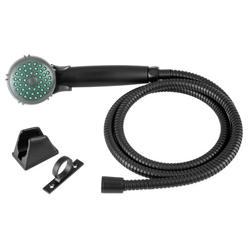 Dura Faucet Hand Held Shower Head; Matte Black - DF - SA400K - MB - Young Farts RV Parts