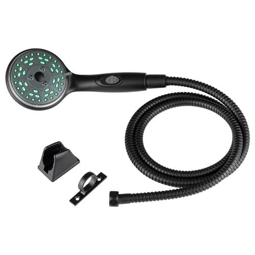 Dura Faucet Hand Held Shower Head; Matte Black - DF - SA432K - MB - Young Farts RV Parts