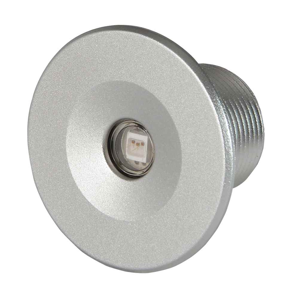 Echo Courtesy Light - Brushed Housing - White Light - Young Farts RV Parts