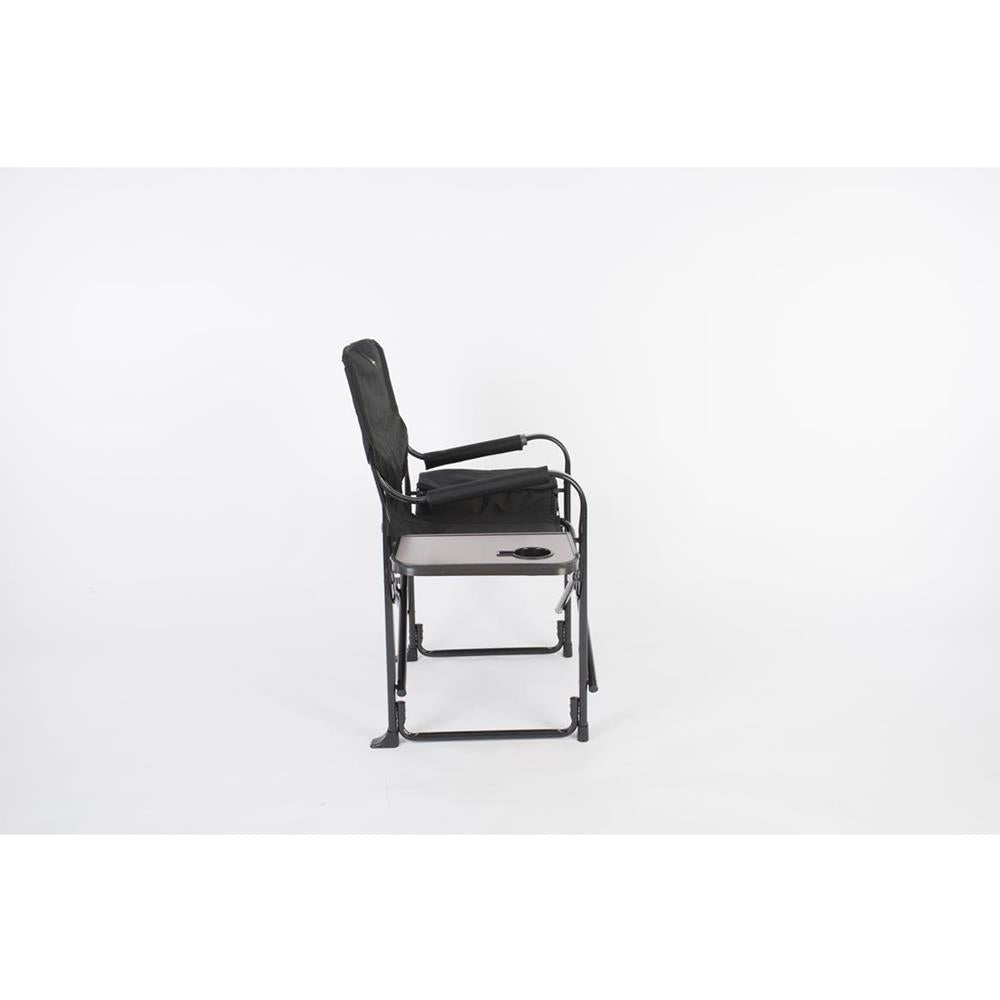 El Capitan Directors Chair Chrome Black - Young Farts RV Parts