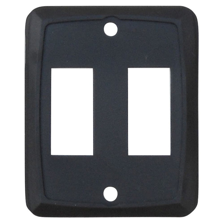 Face Plate Double Black Single - Young Farts RV Parts