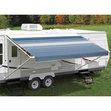 Load image into Gallery viewer, Fiesta Springload Awning Awning Ocean Blue Stripe 20&#39; - Young Farts RV Parts