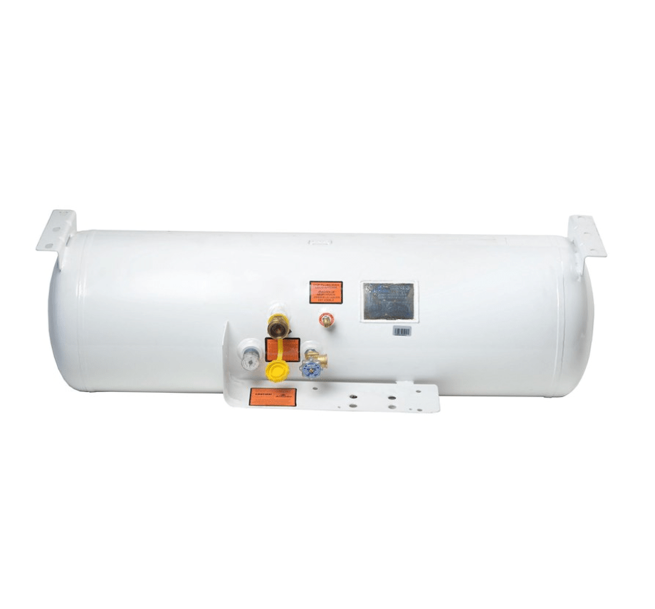 Flame King YSN293 29.3 Gallon Capacity Horizontal Propane Tank (48" x 14.9") - Young Farts RV Parts