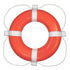 Foam Ring Buoy - 24" - Orange w/White Rope - Young Farts RV Parts