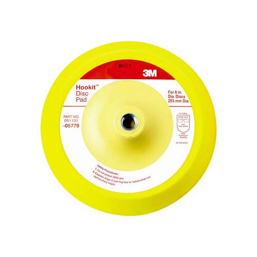 Foam Sanding Pad - 8" Diameter; Yellow; Single - 05779 - Young Farts RV Parts