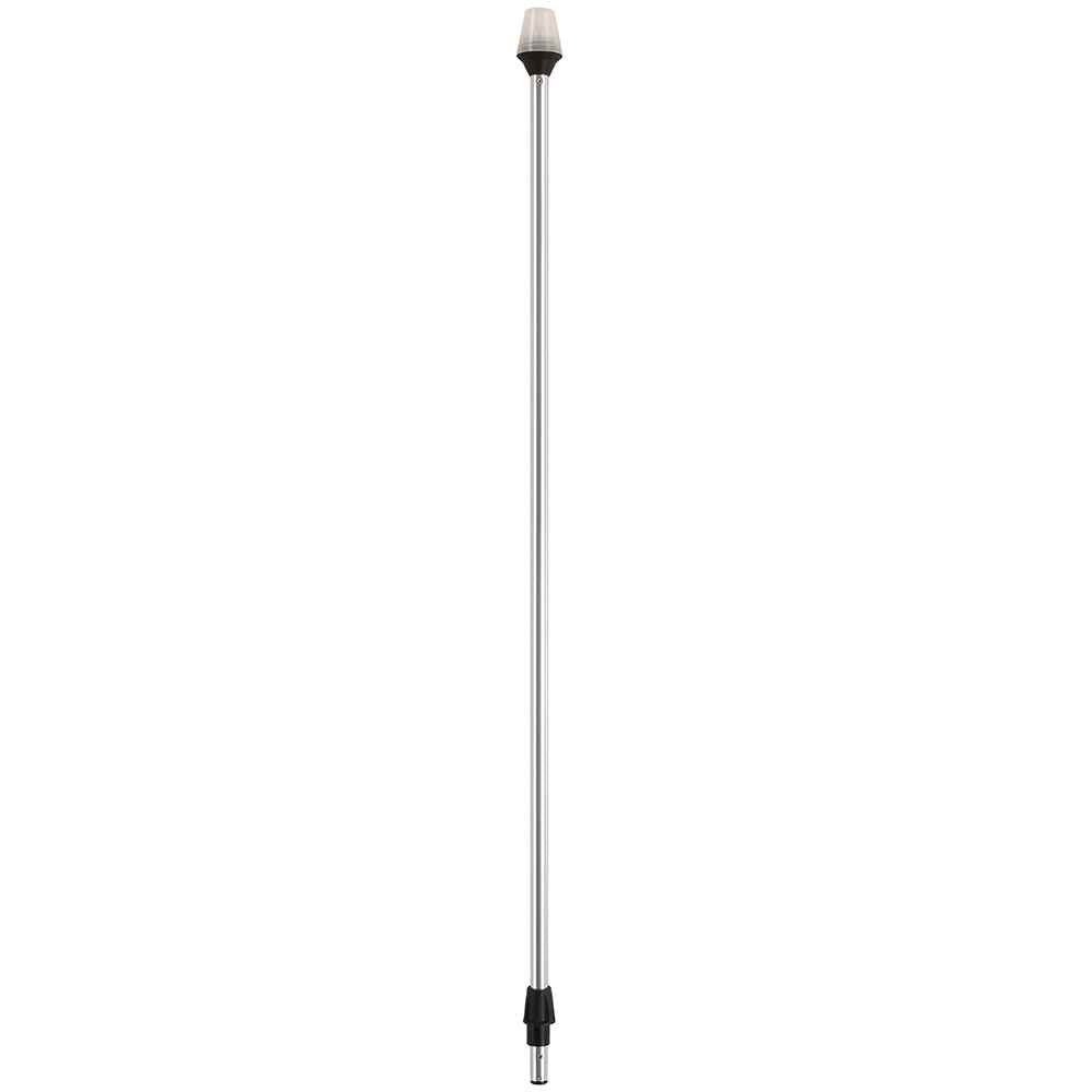 Frosted Globe All - Around Pole Light w/2 - Pin Locking Collar Pole - 12V - 42