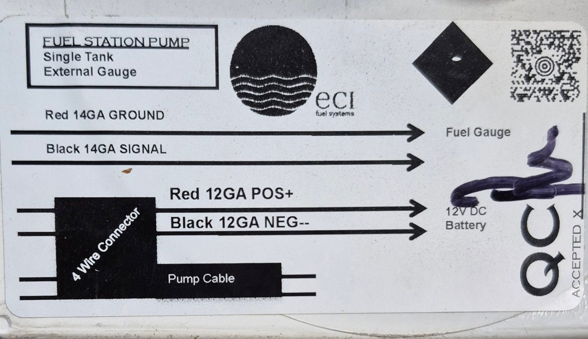 Fuel Station Pump Control Panel - Single - w/ Keystone Logo - Young Farts RV Parts