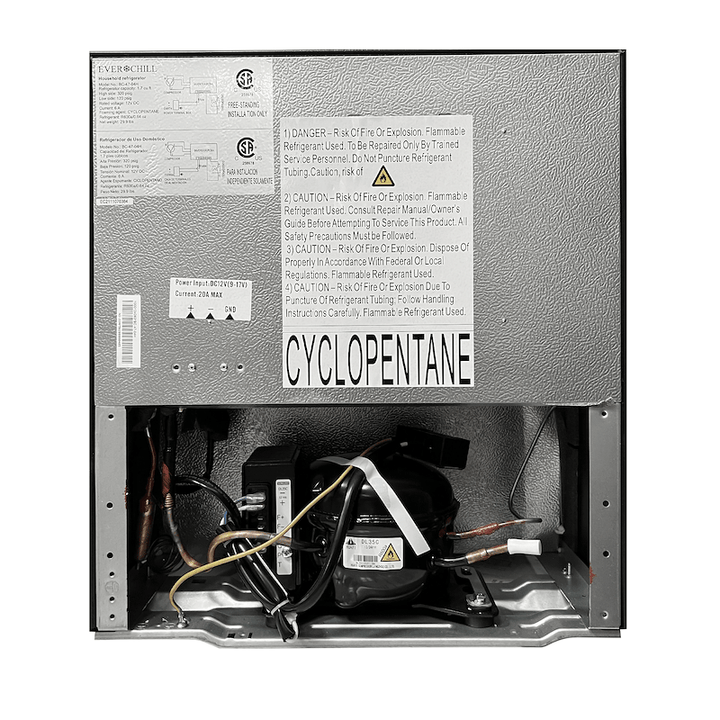 Furrion BC-47-04H Everchill 12VDC Refrigerator, 1.7 Cu. Ft - Black - Young Farts RV Parts
