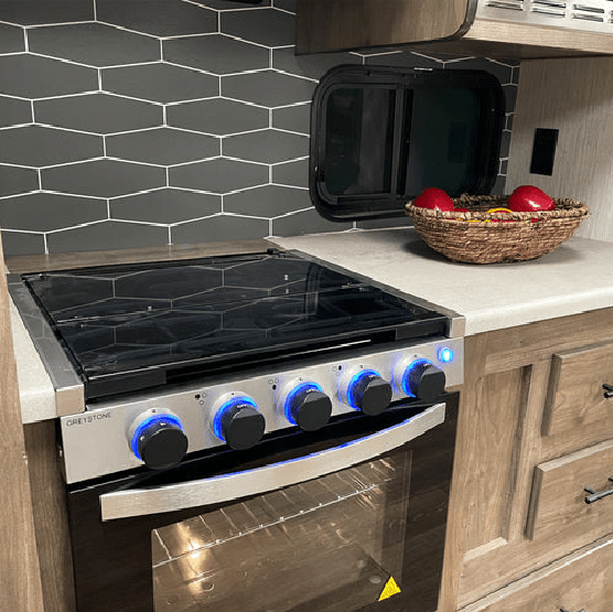 Furrion LLC CF - RV17 - PK02 Replacement Greystone Stove Top Cover - Young Farts RV Parts