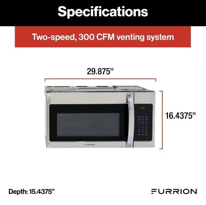 Furrion LLC FMCM15A - SS Microwave Oven - Young Farts RV Parts
