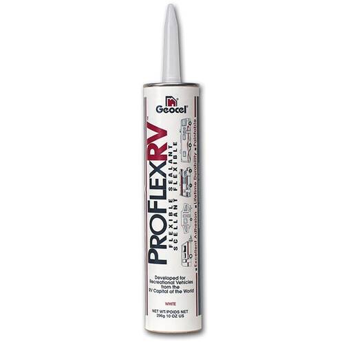 Geocel Roof Sealant - PRO FLEX ® RV - White - 10 Ounce Cartridge; Single - GC28901 - Young Farts RV Parts