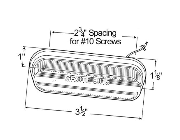 Grote Industries 45253 Clearance Marker Light Amber - Young Farts RV Parts