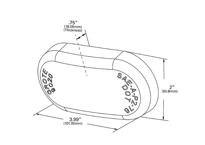 Grote Industries 90203 Replacement Lens For 45933 and 46713 - Young Farts RV Parts